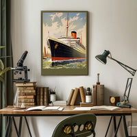 Majestic Ocean Liner Poster