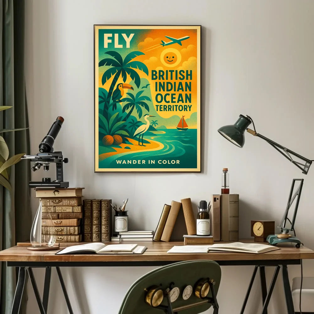 Wander in Color British Indian Ocean Territory Travel Poster PosterGoat