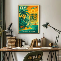 Wander in Color British Indian Ocean Territory Travel Poster PosterGoat