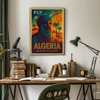Algeria Vintage Travel Adventure Retro Desert Exploration Travel Poster PosterGoat