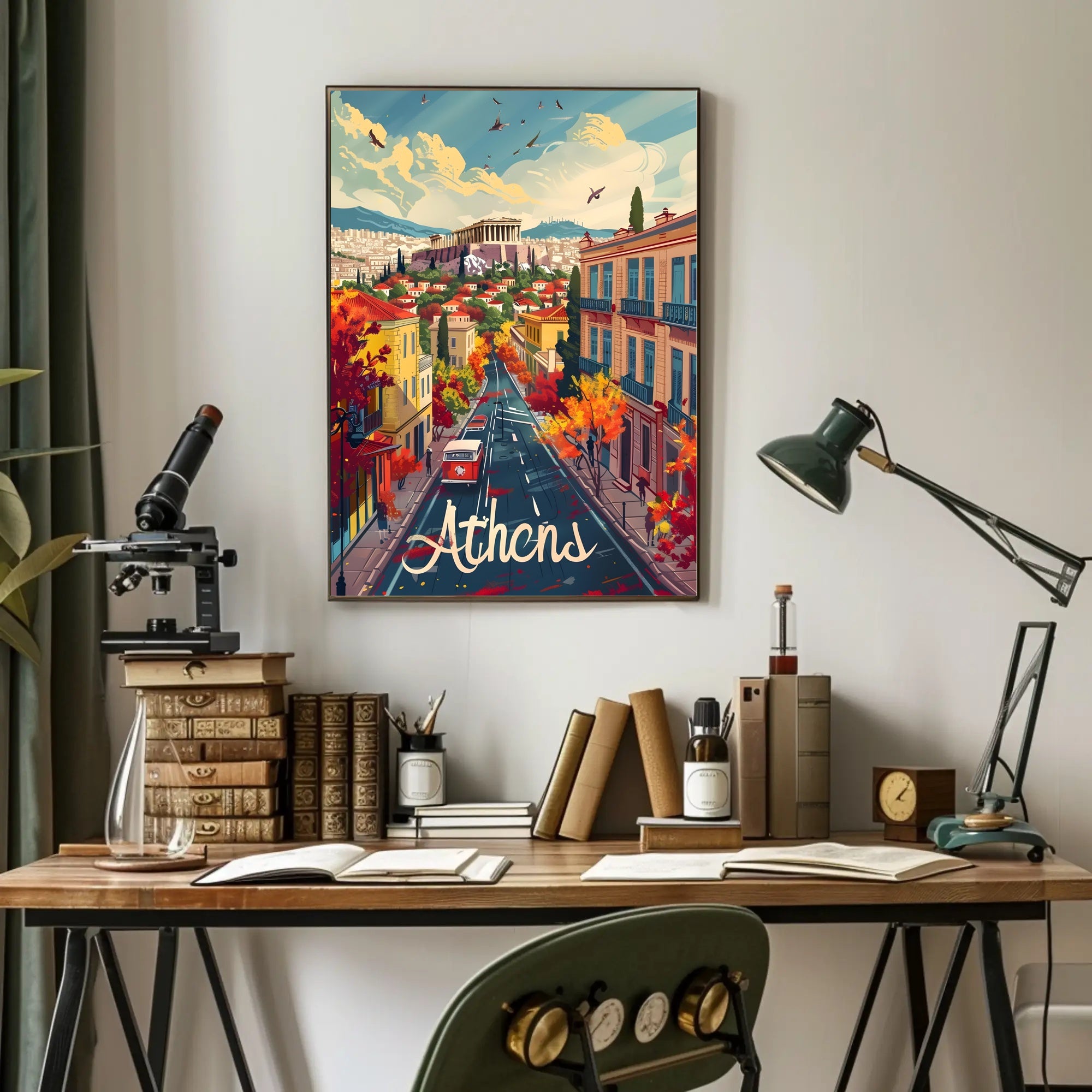 Athens in Autumn Poster