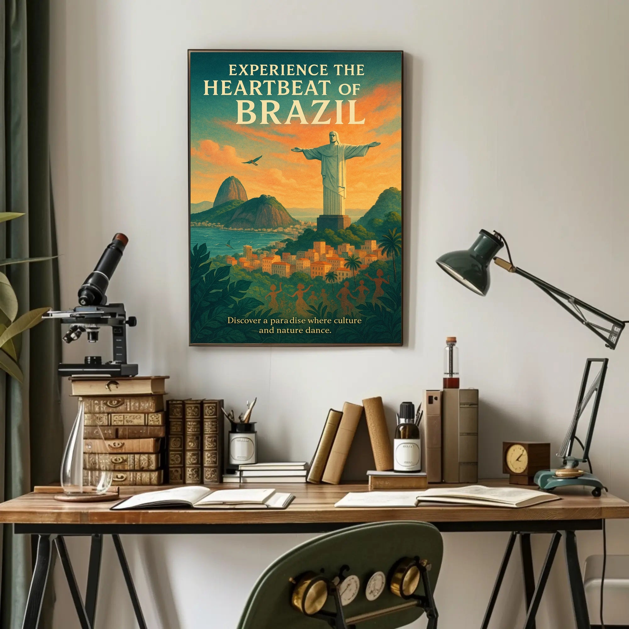 Experience The Heartbeat Of Brazil Poster