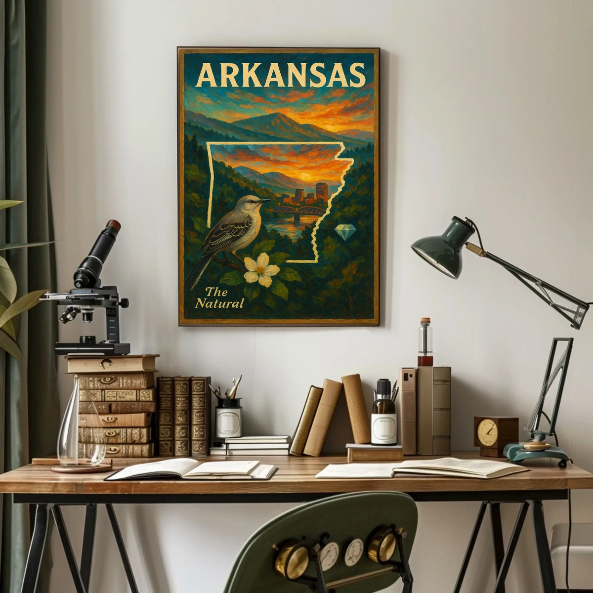 Arkansas The Natural State Poster