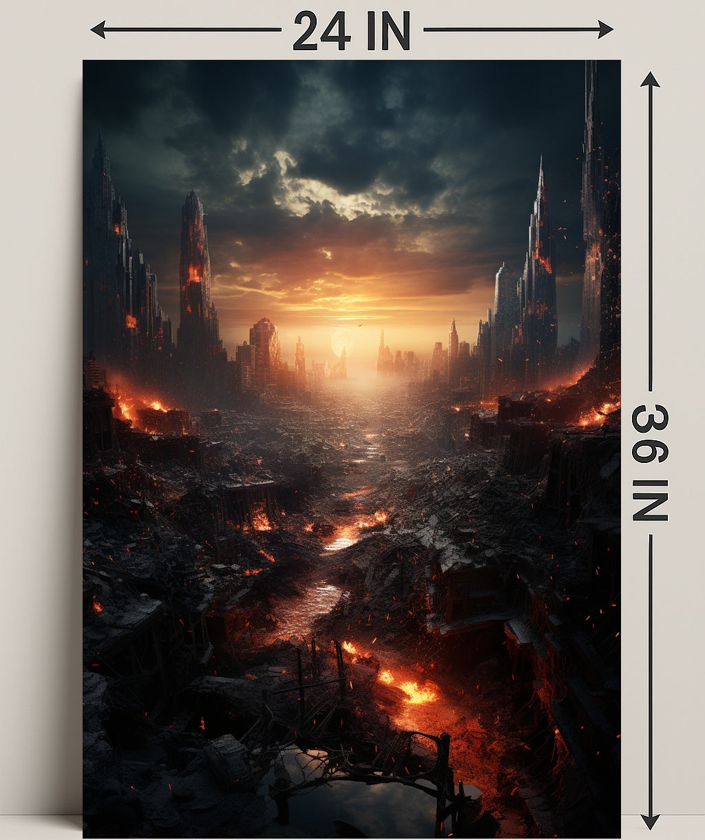 Post-Apocalyptic Sunset Poster