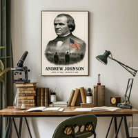 Andrew Johnson 17th President of the United States Reflections Poster