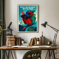 Beauty and Boldness Betta Fish Poster