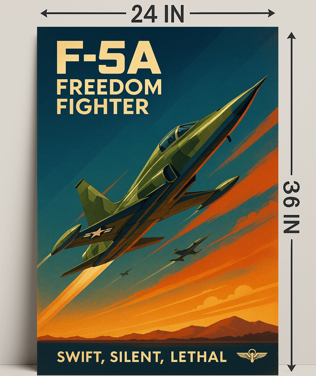 F-5A Freedom Fighter Poster PosterGoat