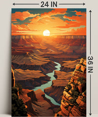 Grand Canyon Sunset Poster