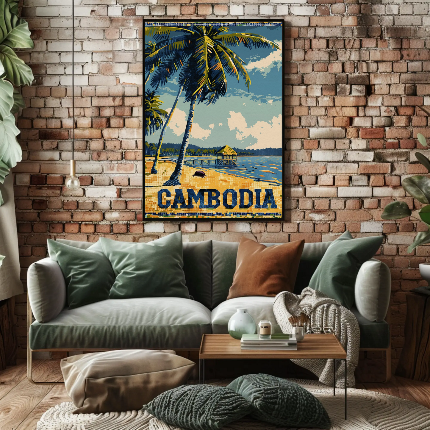 Cambodia Vintage Poster
