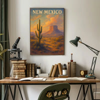 New Mexico Desert Landscape Poster