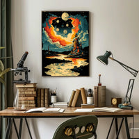 Timeless Dreamscape Dreamers Cosmic Surrealism Poster