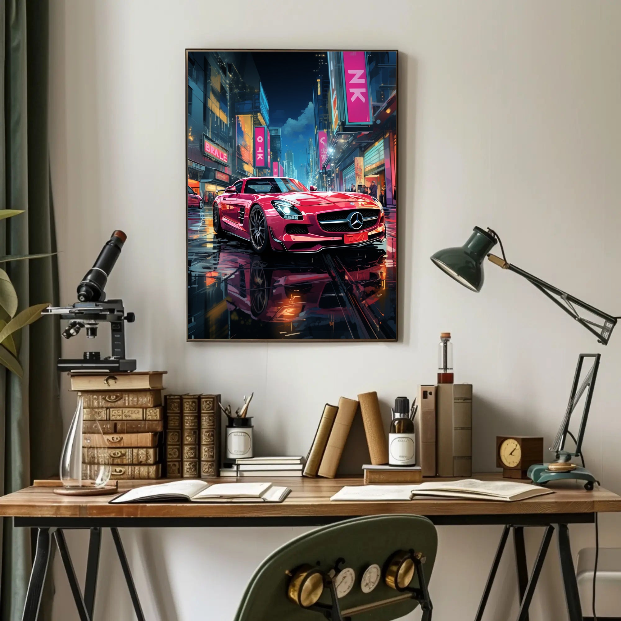 Urban Night Drive Poster PosterGoat