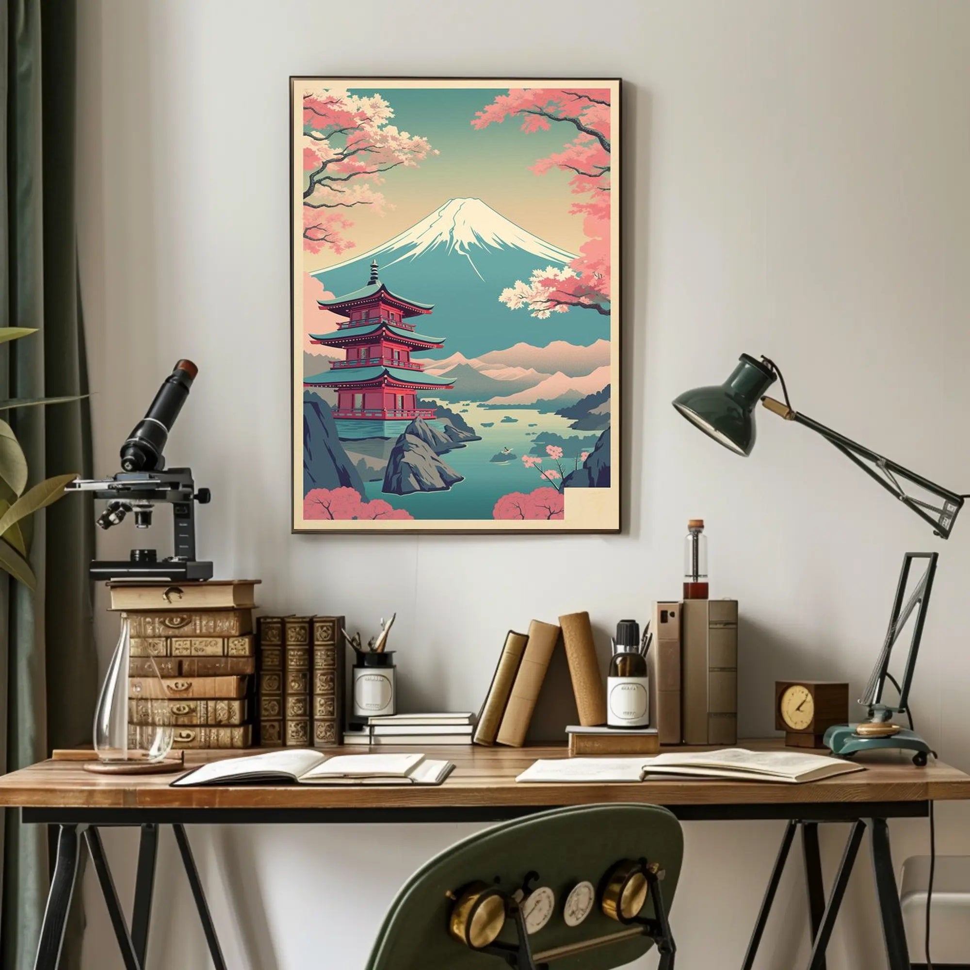 Tranquil Japanese Landscape Poster