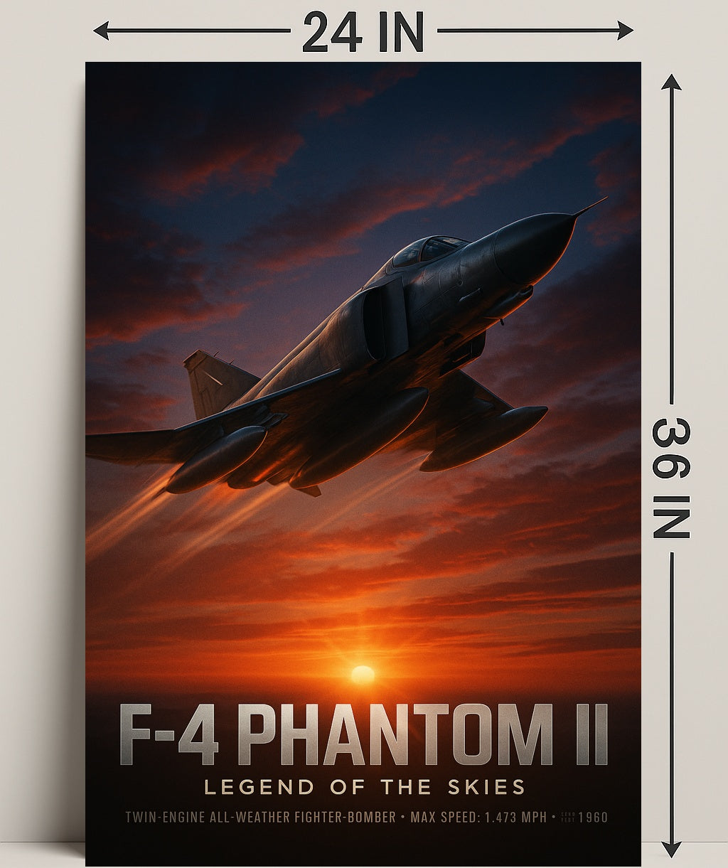 F-4 Phantom II Legend of the Skies Poster PosterGoat