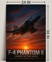 F-4 Phantom II Legend of the Skies Poster PosterGoat