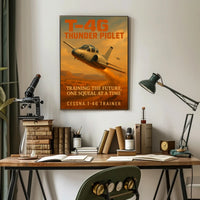 T-46G Thunder Piglet Jet Aviation Poster