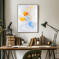 Abstract Whirl Poster Modern Abstract Wall Art