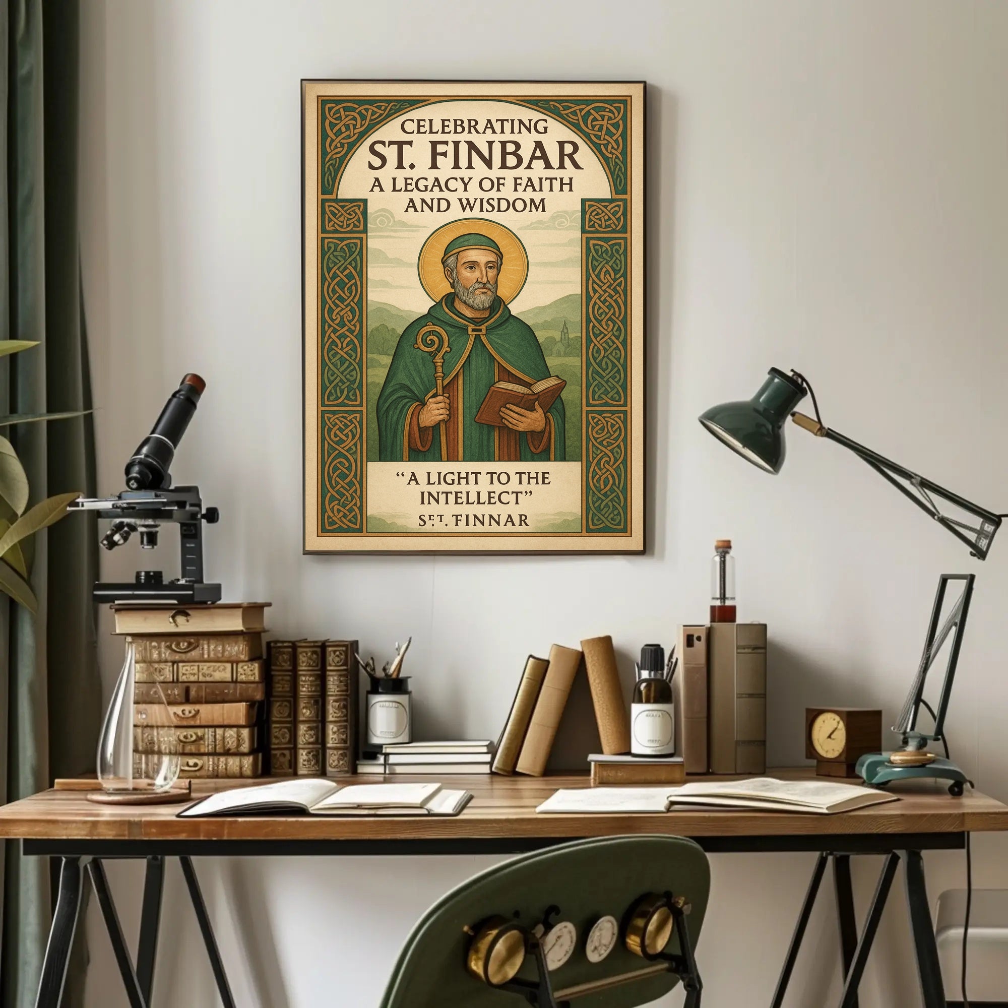 Celebrating St. Finbar Poster PosterGoat