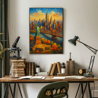 Autumn in New York Cityscape Painting