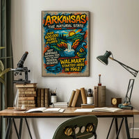 Arkansas The Natural State Poster