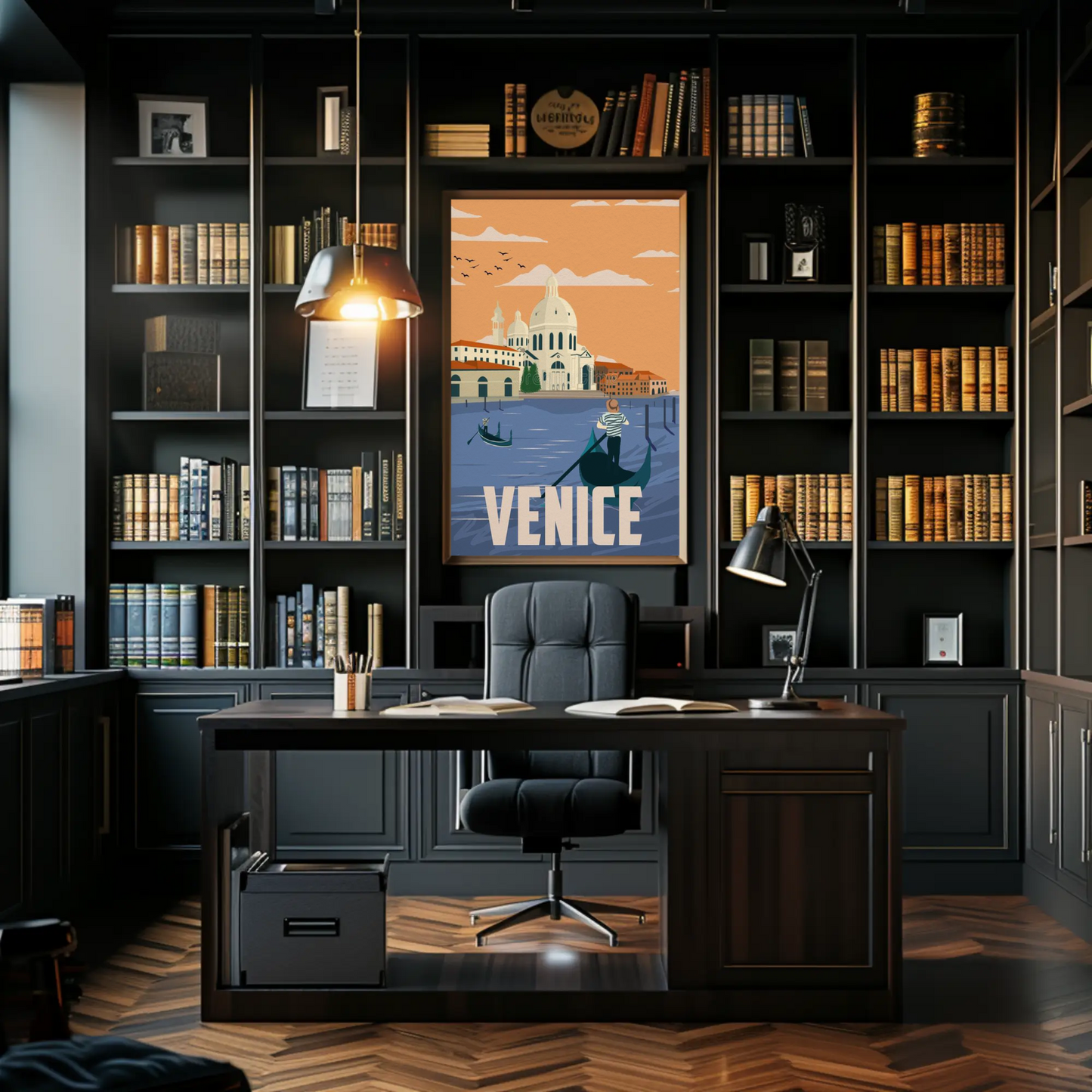 Venice Gondola Travel Poster