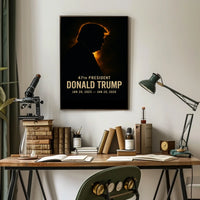 Donald Trump Resilience Sunset Patriotic Cinematic Poster