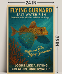 Flying Gurnard Salt Water Fish Poster PosterGoat
