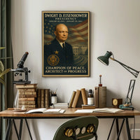 President Eisenhower Champion Poster - Historical or Presidential Poster
