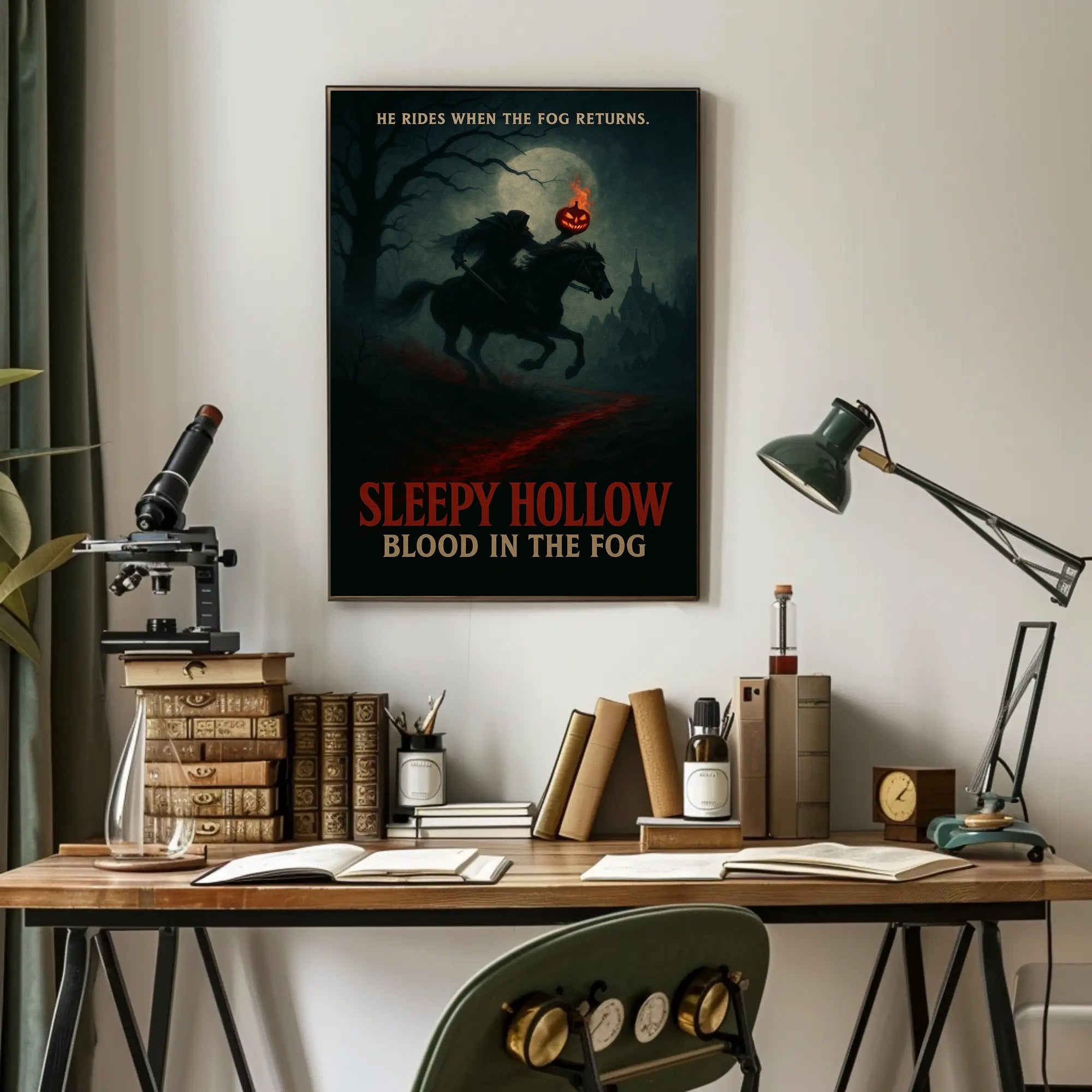 Headless Horseman Riding: Fantasy or Mythology Poster