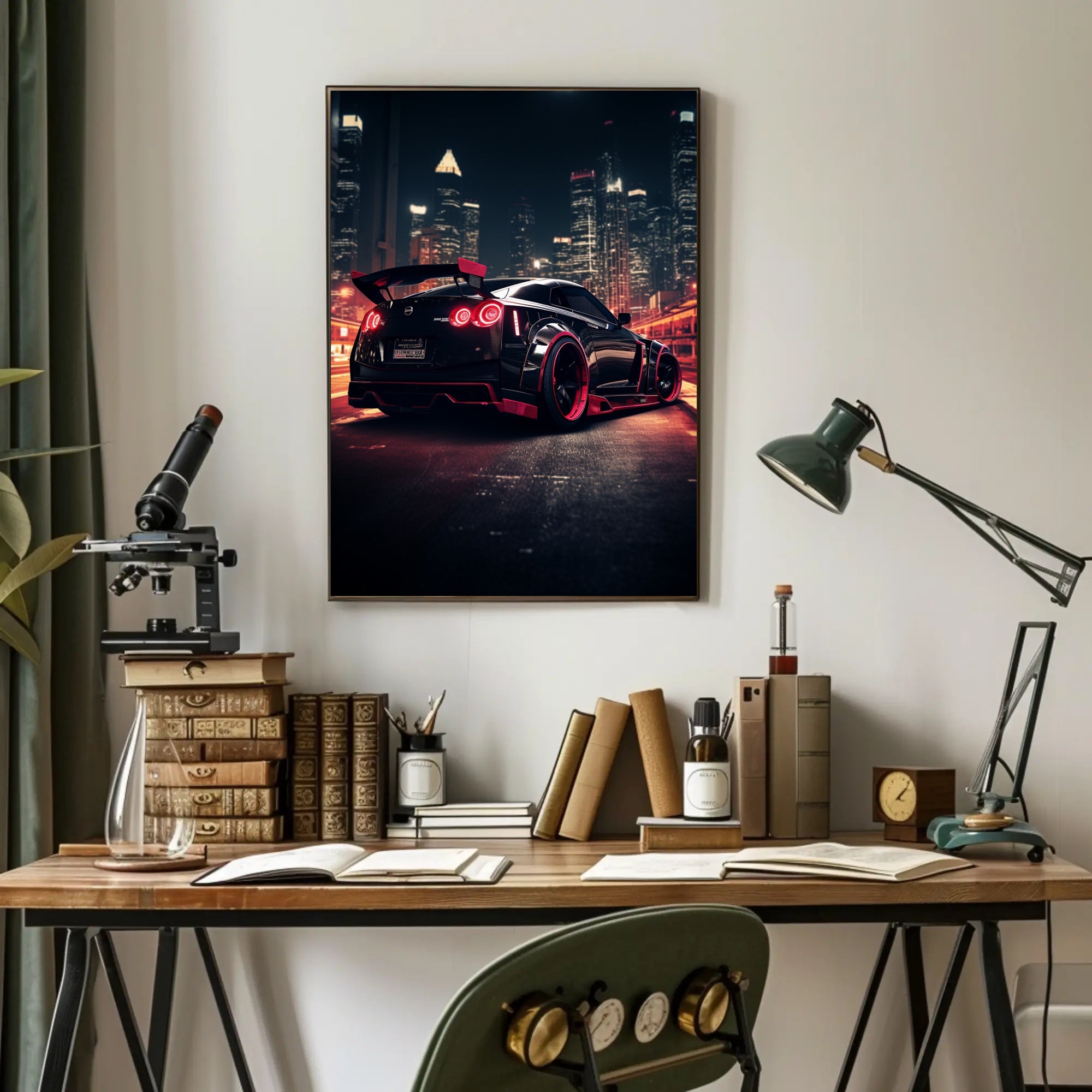 Urban Night Racer Poster PosterGoat
