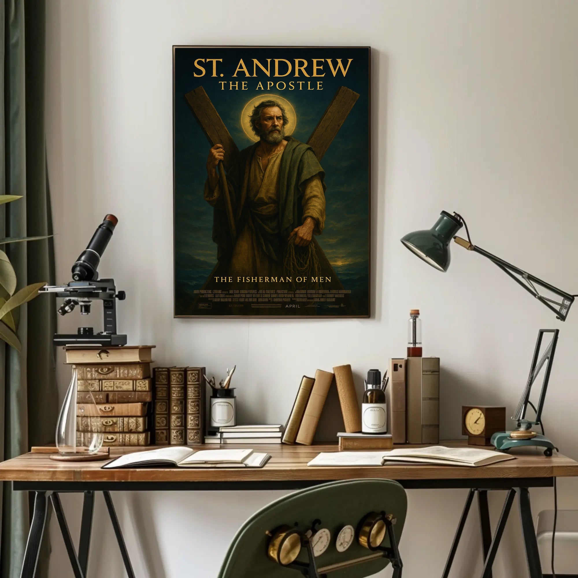 St. Andrew Religious Art Historical or Presidential Poster PosterGoat