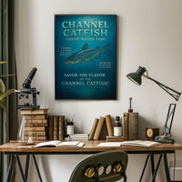 Channel Catfish Fresh Water Delight Poster