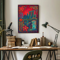 Vibrant Singapore Skyline Poster