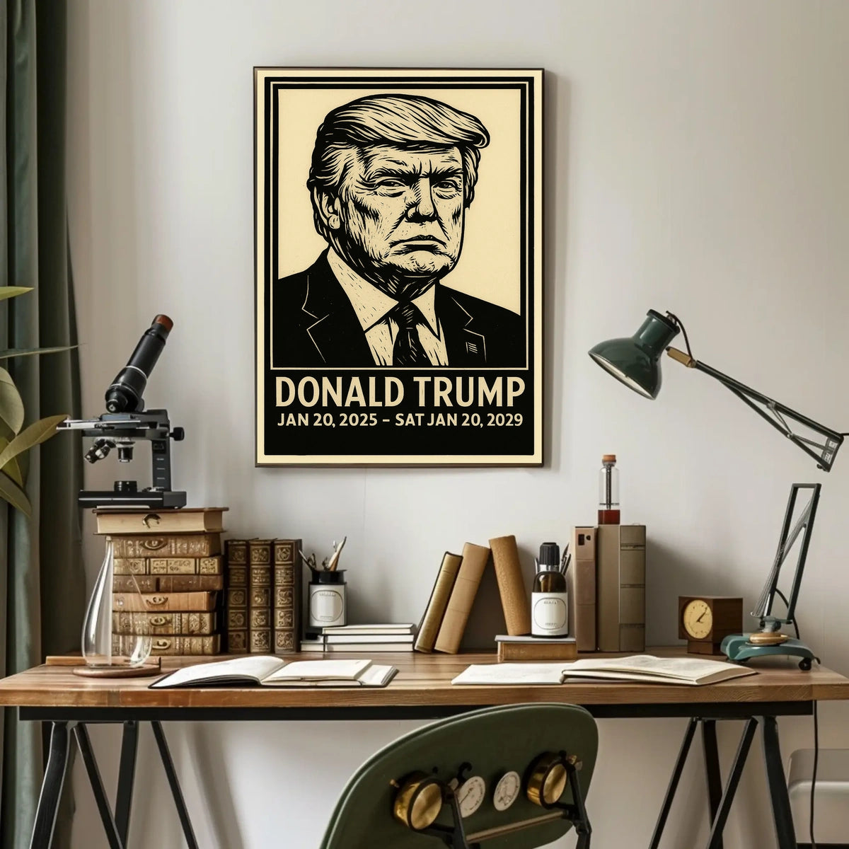 Trump Presidency Scenic Retro Patriotic Collector Poster