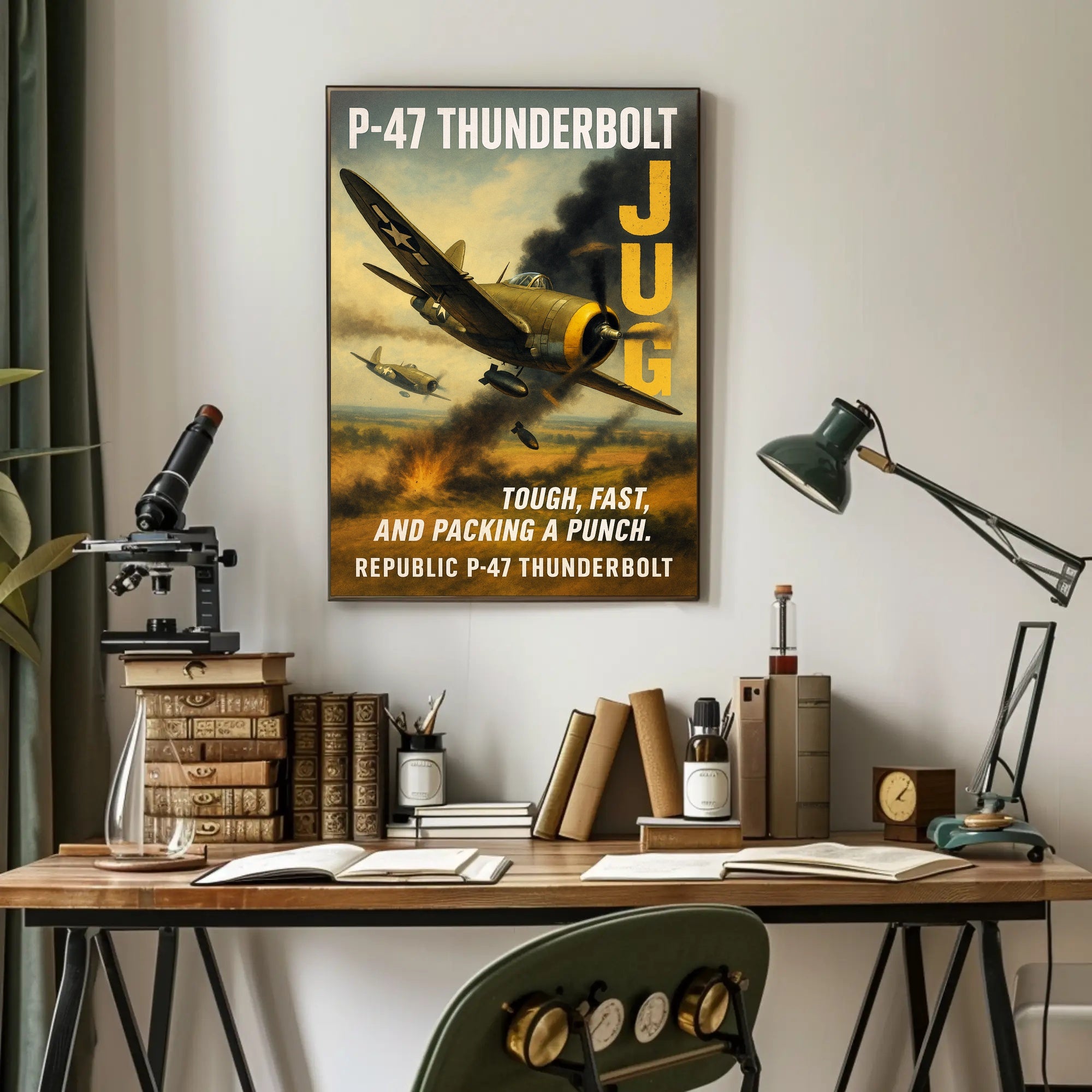 Republic P-47 Thunderbolt The Jug Poster PosterGoat