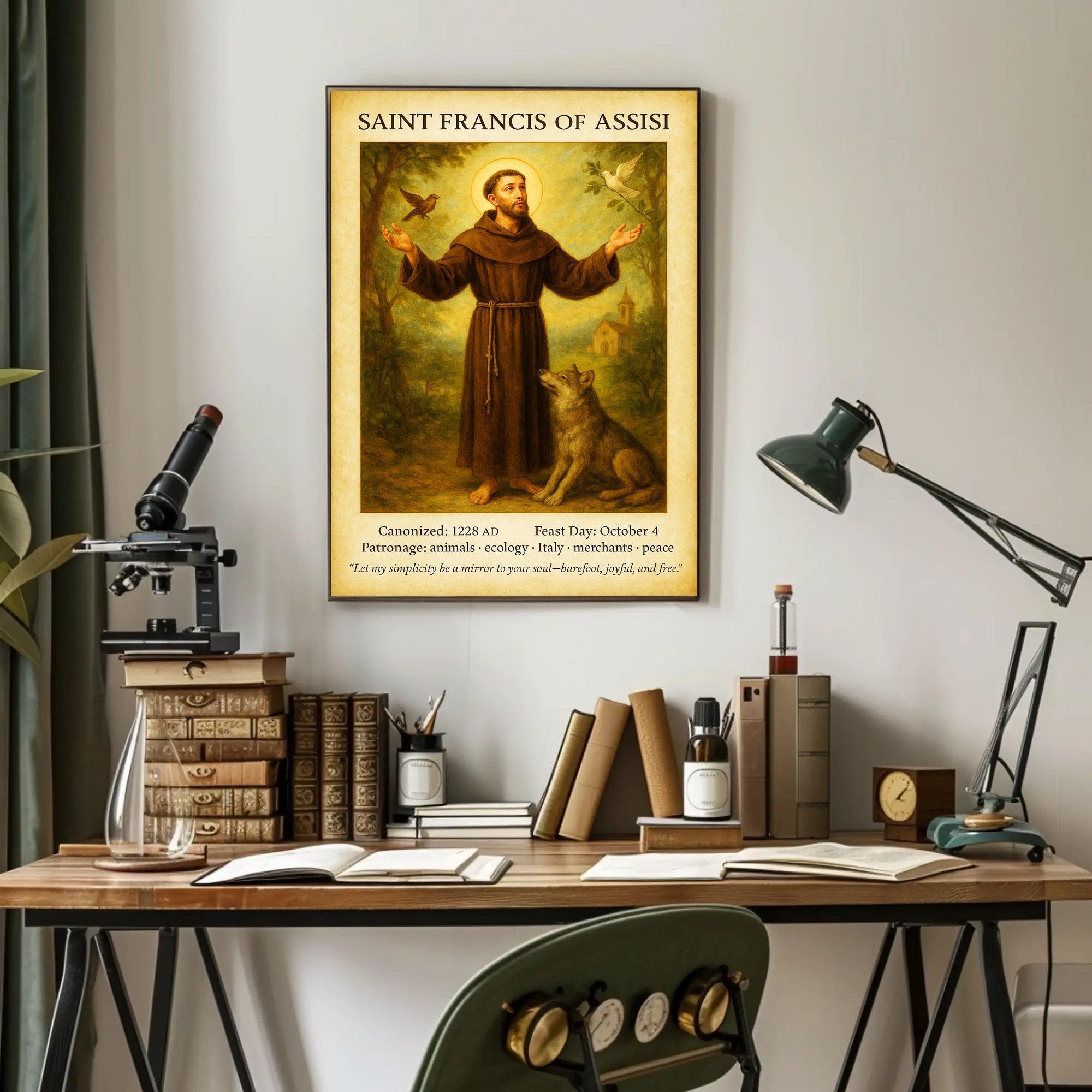 Saint Francis of Assisi Poster PosterGoat