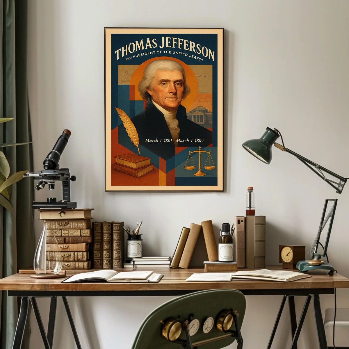 Thomas Jefferson A Legacy of Leadership Poster