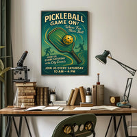 Pickleball Game On Poster