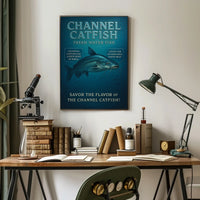 Channel Catfish Fresh Water Delight Poster