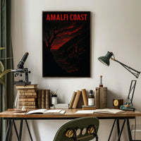 Amalfi Coast Dramatic Landscape Poster Wall Art Decor