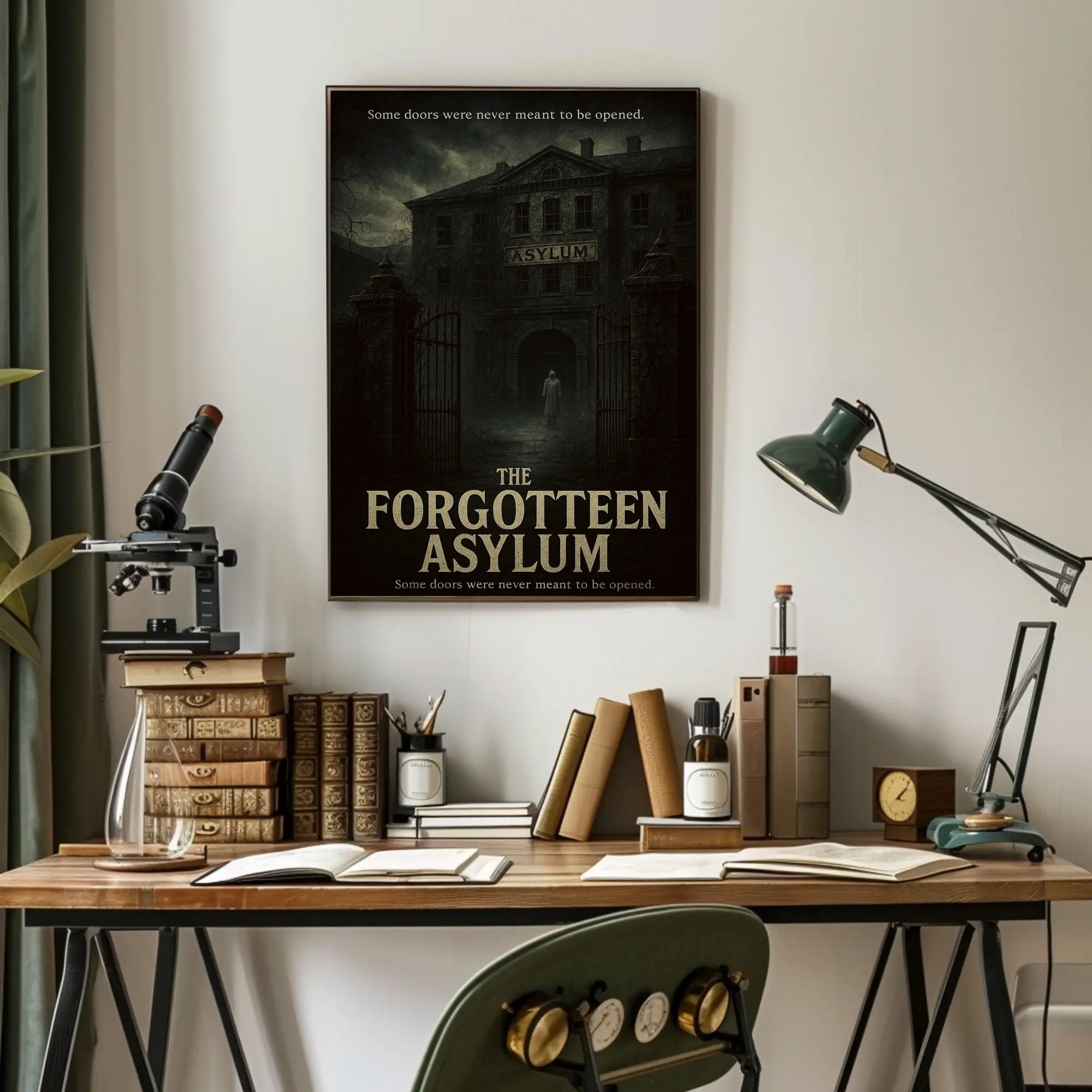 The Forgotten Asylum Eerie Atmosphere Historical or Presidential Poster
