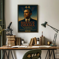 Barack Obama's iconic 44th Presidential portrait poster