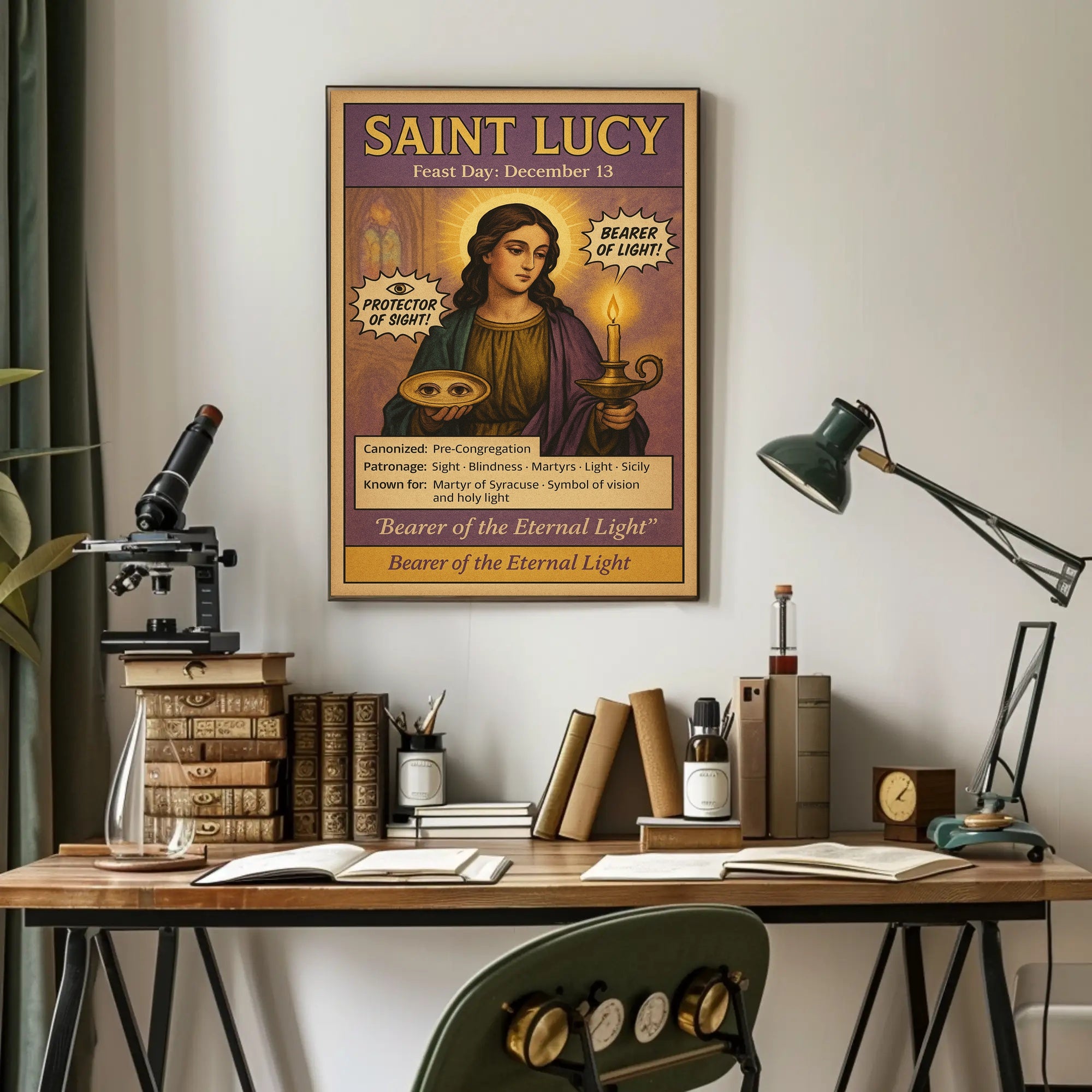 Saint Lucy Bearer of Light Poster