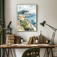 Coastal Landscape Painting Poster PosterGoat