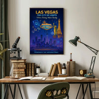 Las Vegas The City of Lights Poster PosterGoat
