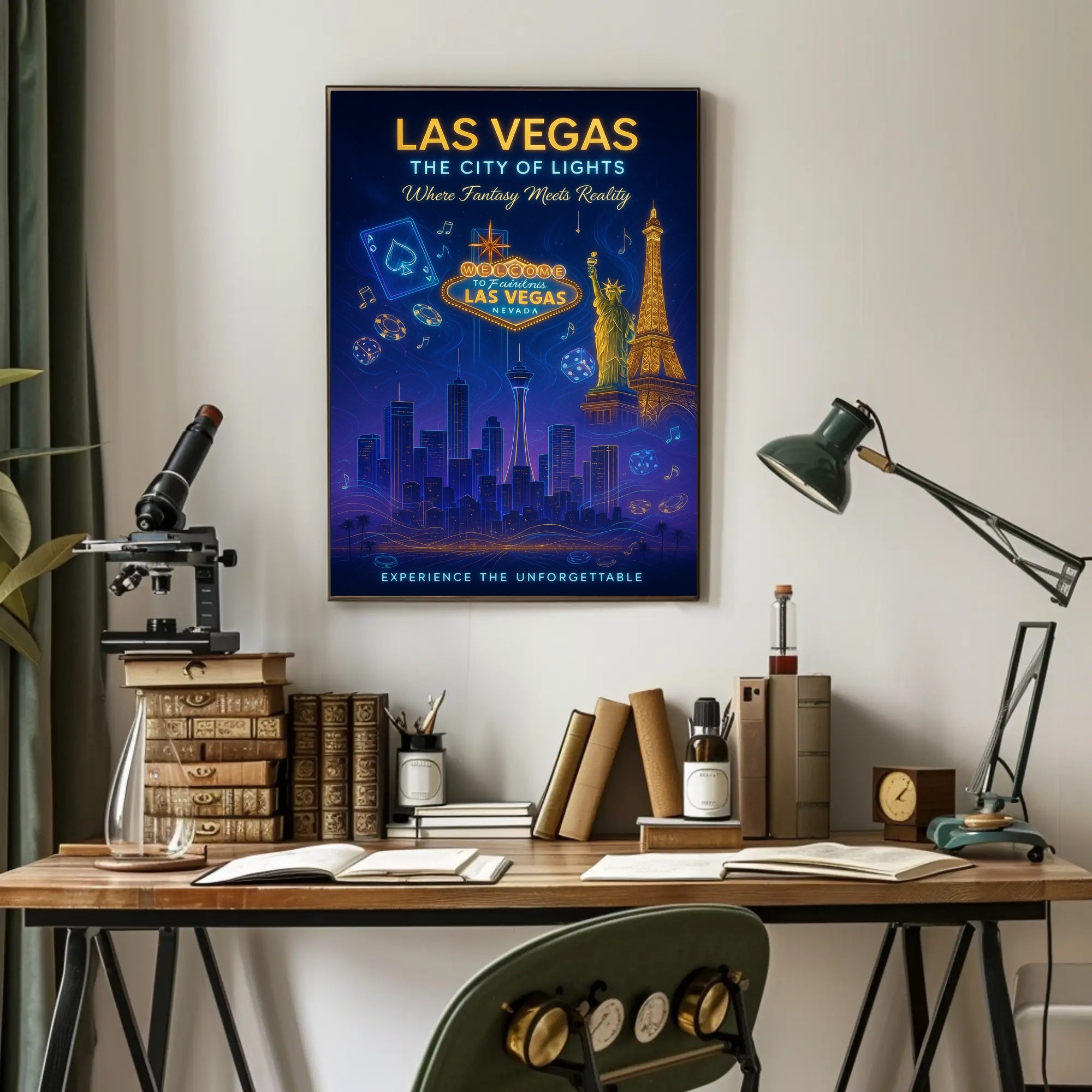 Las Vegas The City of Lights Poster PosterGoat