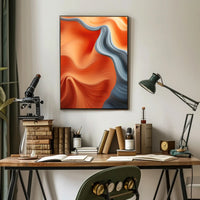 Vibrant Flowing Abstract Design: Artistic Poster