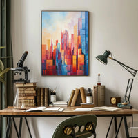 Abstract Cityscape Abstract Poster