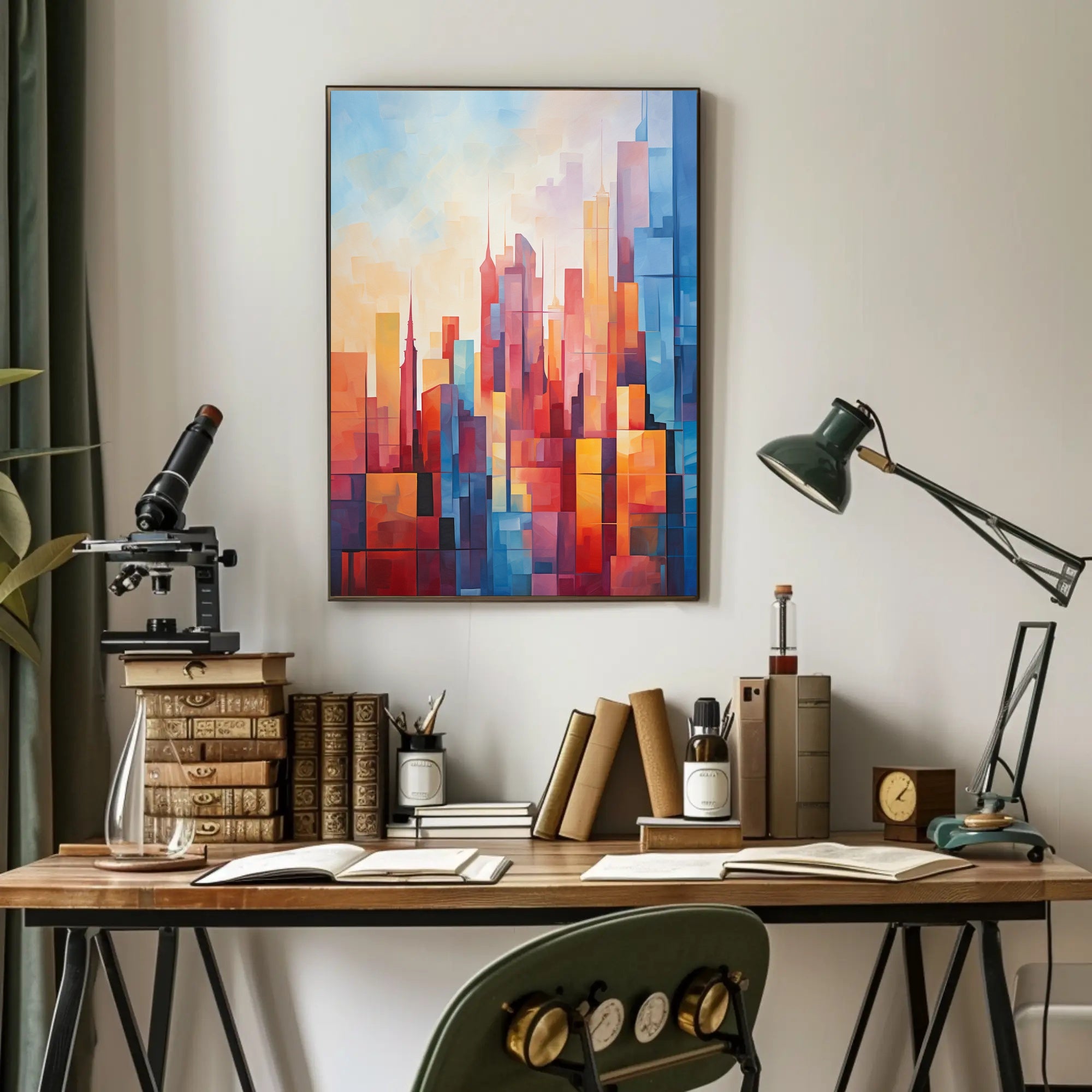 Abstract Cityscape Abstract Poster