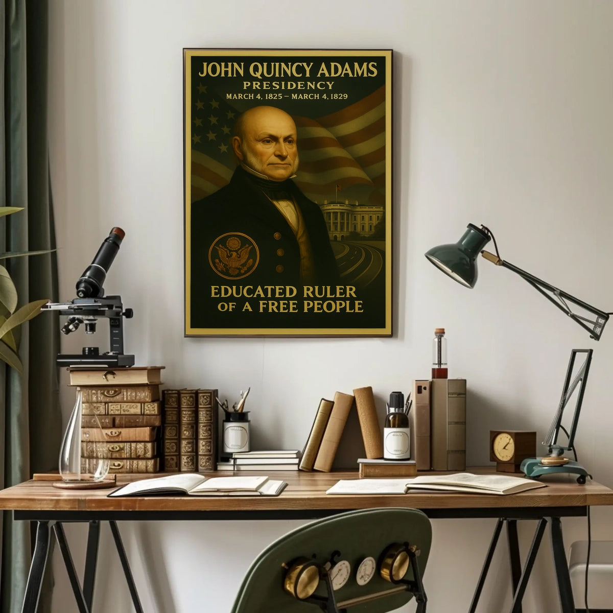John Quincy Adams Portrait Historical or Presidential Poster